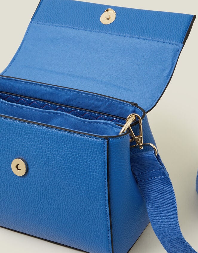 Top Handle Cross-Body Bag, Blue (BLUE), large