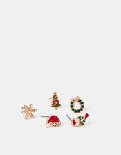 5-Pack Christmas Stud Earrings, , large