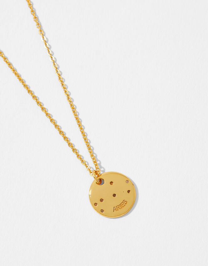 Gold Vermeil Constellation Necklace – Aries, , large