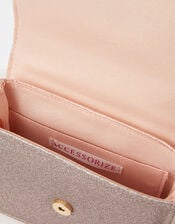 Bow Glitter Crossbody Bag, , large