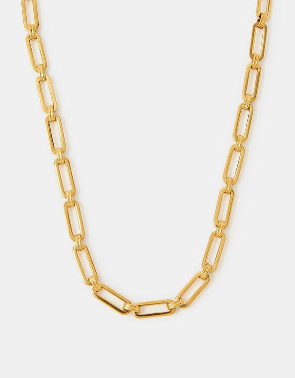 Stainless Steel Chunky Link Necklace, , large