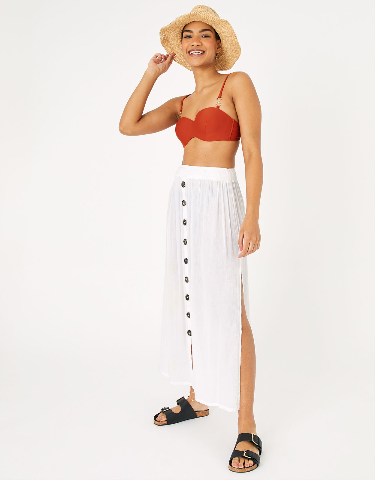 Button down white skirt new arrivals