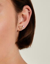 10-Pack Butterfly Stud Earrings, , large