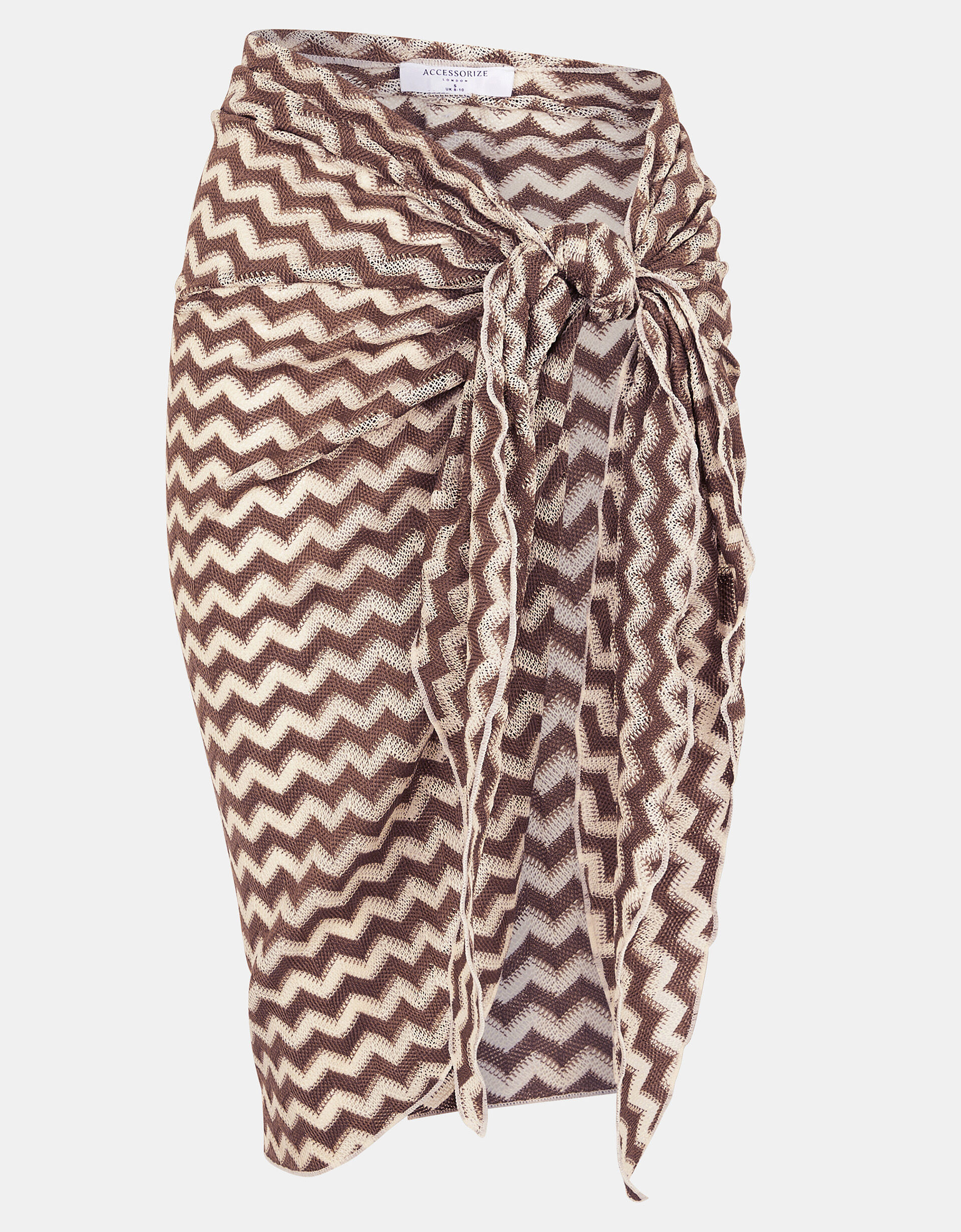 Zigzag Knit Sarong Natural | Shop All | Accessorize UK