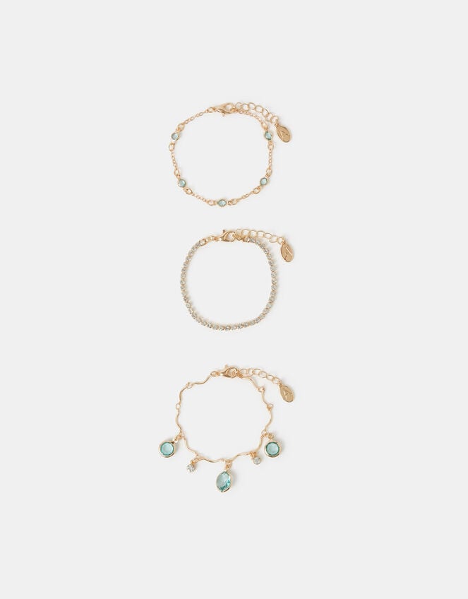3-Pack Gemstone Bracelets, , large