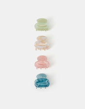 4-Pack Mini Oval Resin Claw Clips , , large