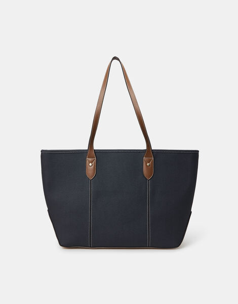 Plain Tote Bag, Blue (NAVY), large