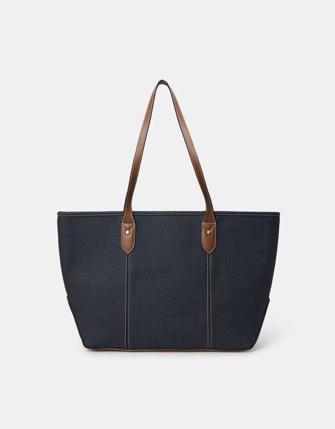 Plain Tote Bag, Blue (NAVY), large