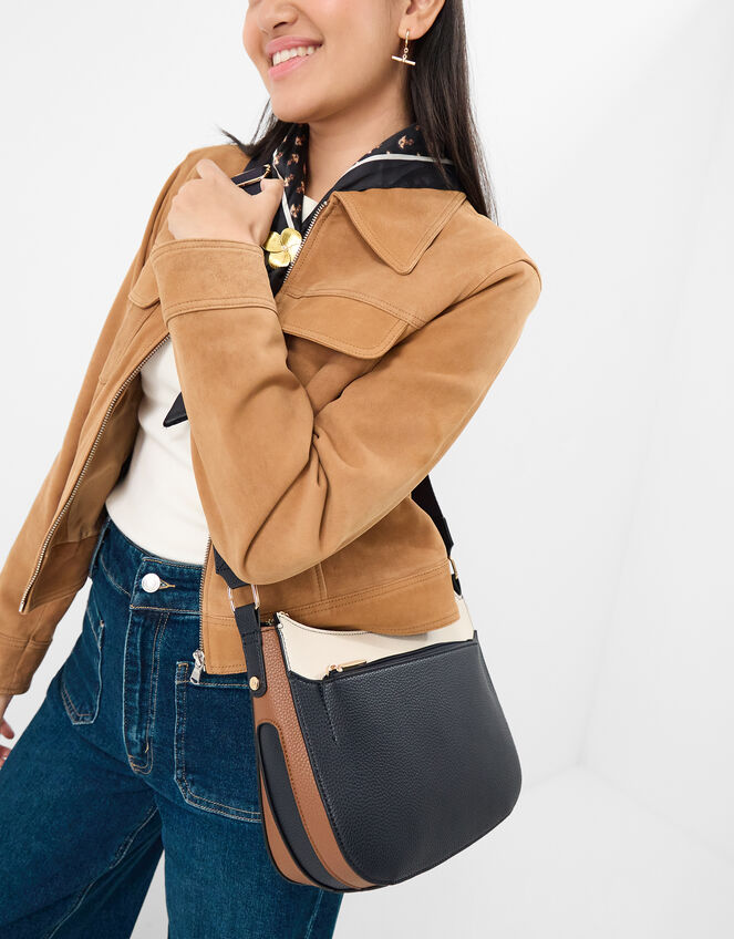 Colour Block Crossbody Bag, Multi (DARKS MULTI), large