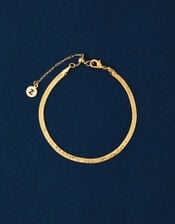 14ct Gold-Plated Omega Chain Bracelet, , large