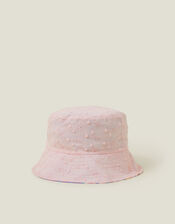 Girls Reversible Check Print Bucket Hat, Multi (BRIGHTS MULTI), large