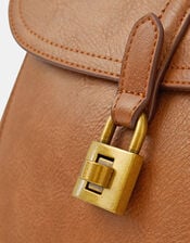 Padlock Satchel Crossbody Bag, , large