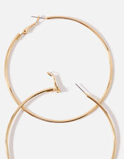 Medium Simple Hoop Earrings, Gold (GOLD), large