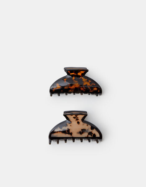 2-Pack Oval Tort Claw Clips, , large