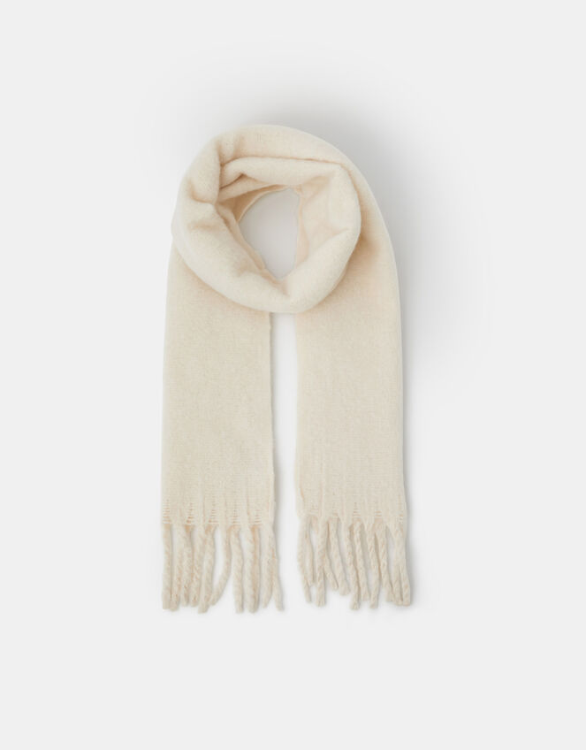 Super Soft Plain Scarf, Natural (NATURAL), large