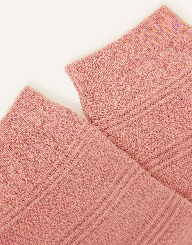Textured Socks, Orange (CORAL), large