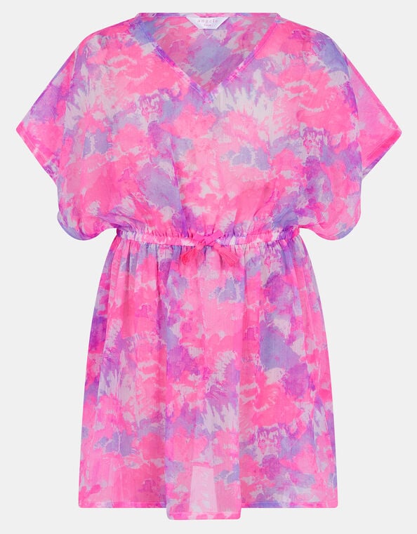 Girls Tie-Dye Kaftan, Multi (BRIGHTS MULTI), large