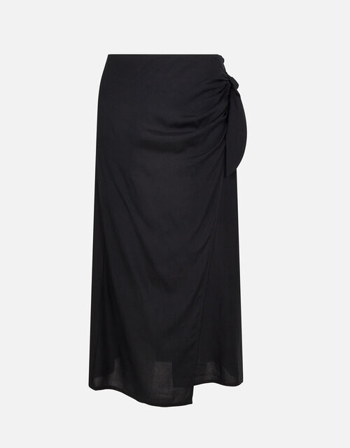 Wrap Beach Skirt, Black (BLACK), large