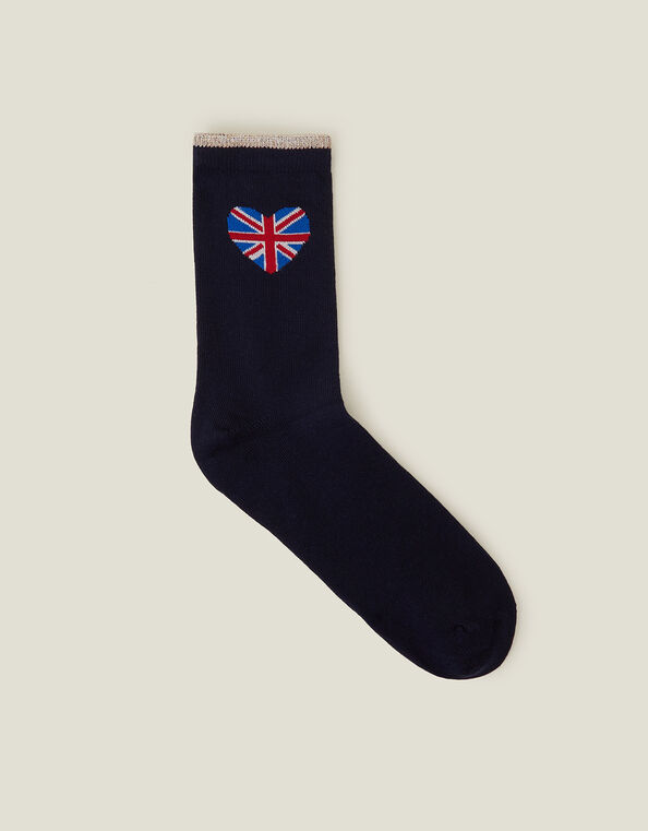 Union Jacket Heart Socks, , large