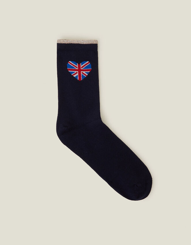 Union Jacket Heart Socks, , large