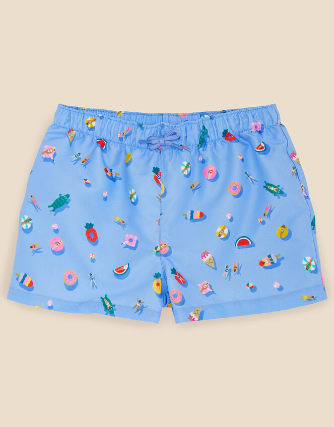 Girls Funshine Swimming Shorts, Blue (BLUE), large