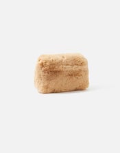 Faux Fur Cross-Body Bag, Camel (CAMEL), large