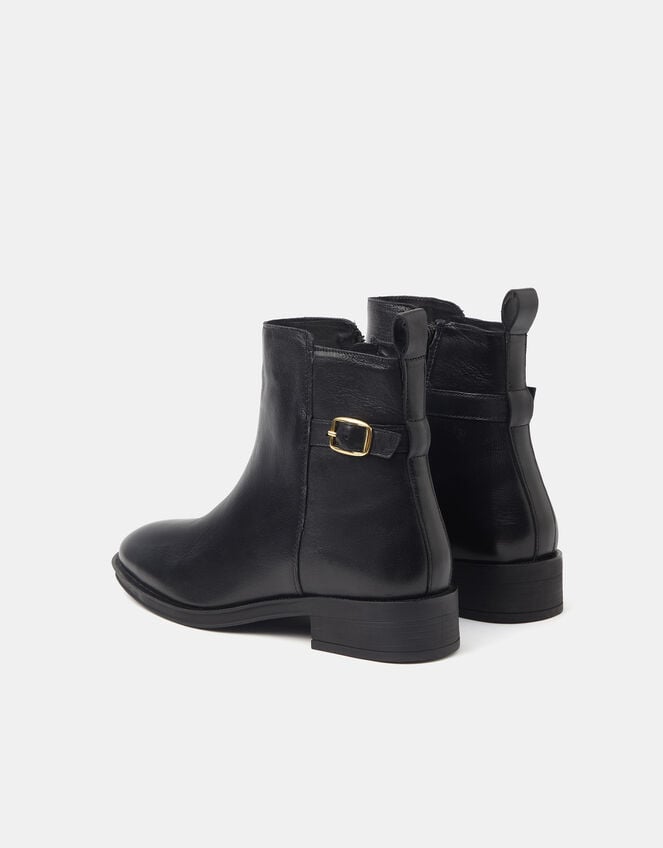 Leather Chelsea Boots, Black (BLACK), large
