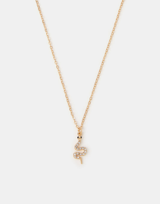 Snake Pendant Necklace, , large