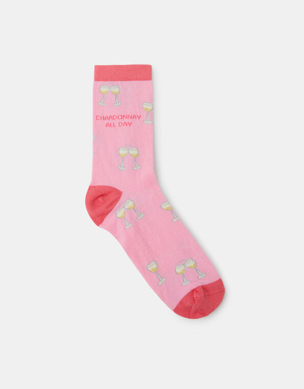 Chardonnay Print Socks, , large