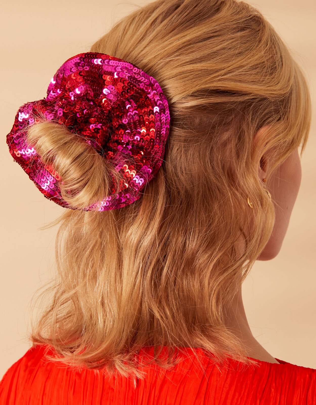 Red sequin hair accessories best sale