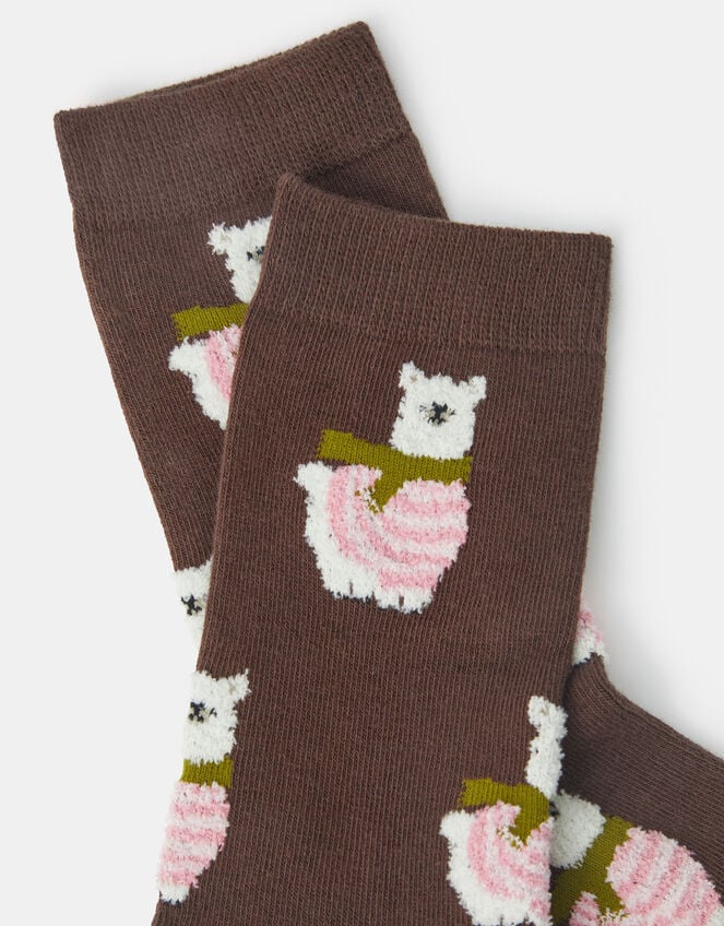 Llama Print Socks, , large