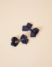 Large Grosgrain Hair Clips Set of Two, , large