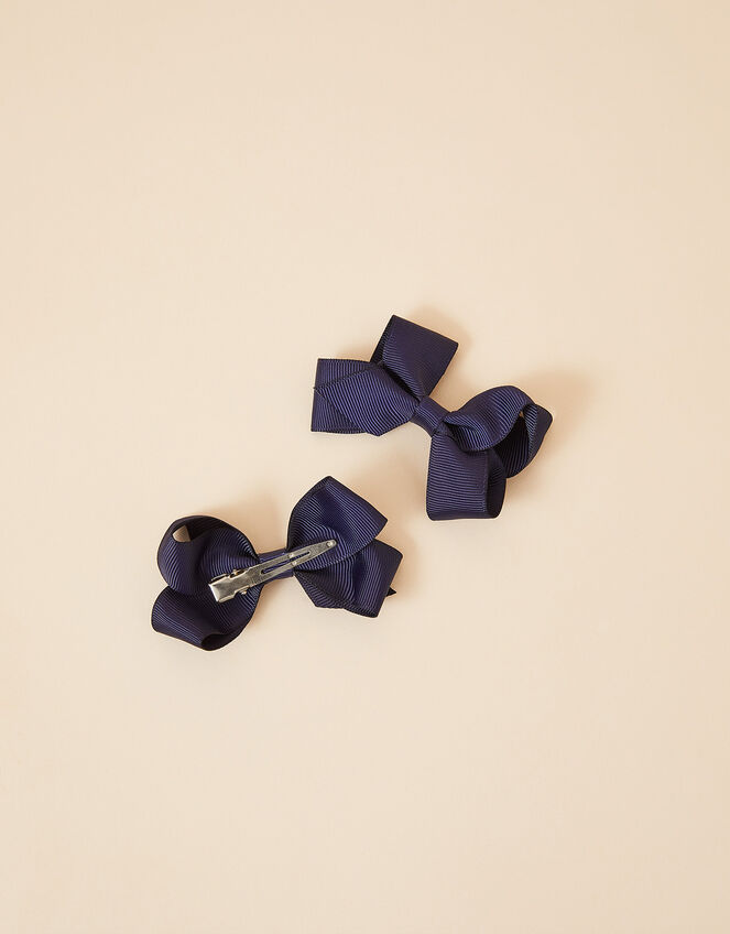 Large Grosgrain Hair Clips Set of Two, , large