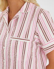 Stripe Seersucker Short Pyjamas Set, Multi (MULTI), large