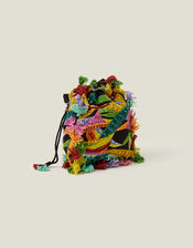 Embellished Tassel Duffle Bag, , large