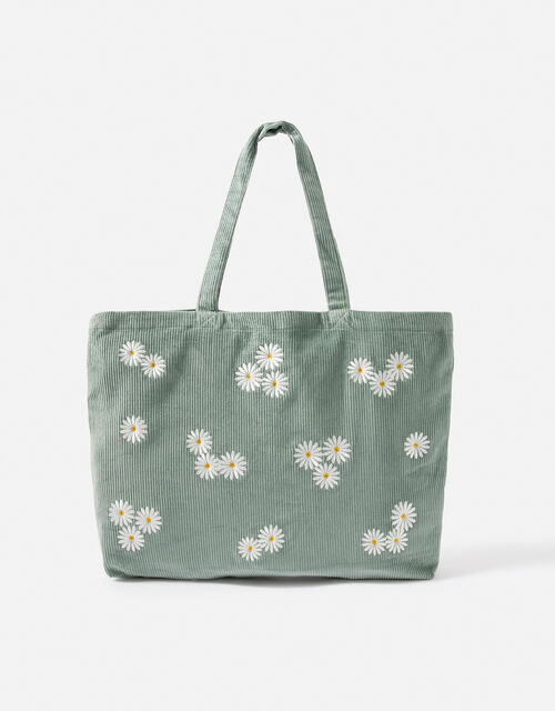 Daisy Embroidered Shopper Bag, , large