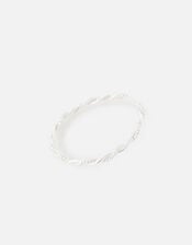 Sterling Silver Twisted Rope Ring, Silver (ST SILVER), large