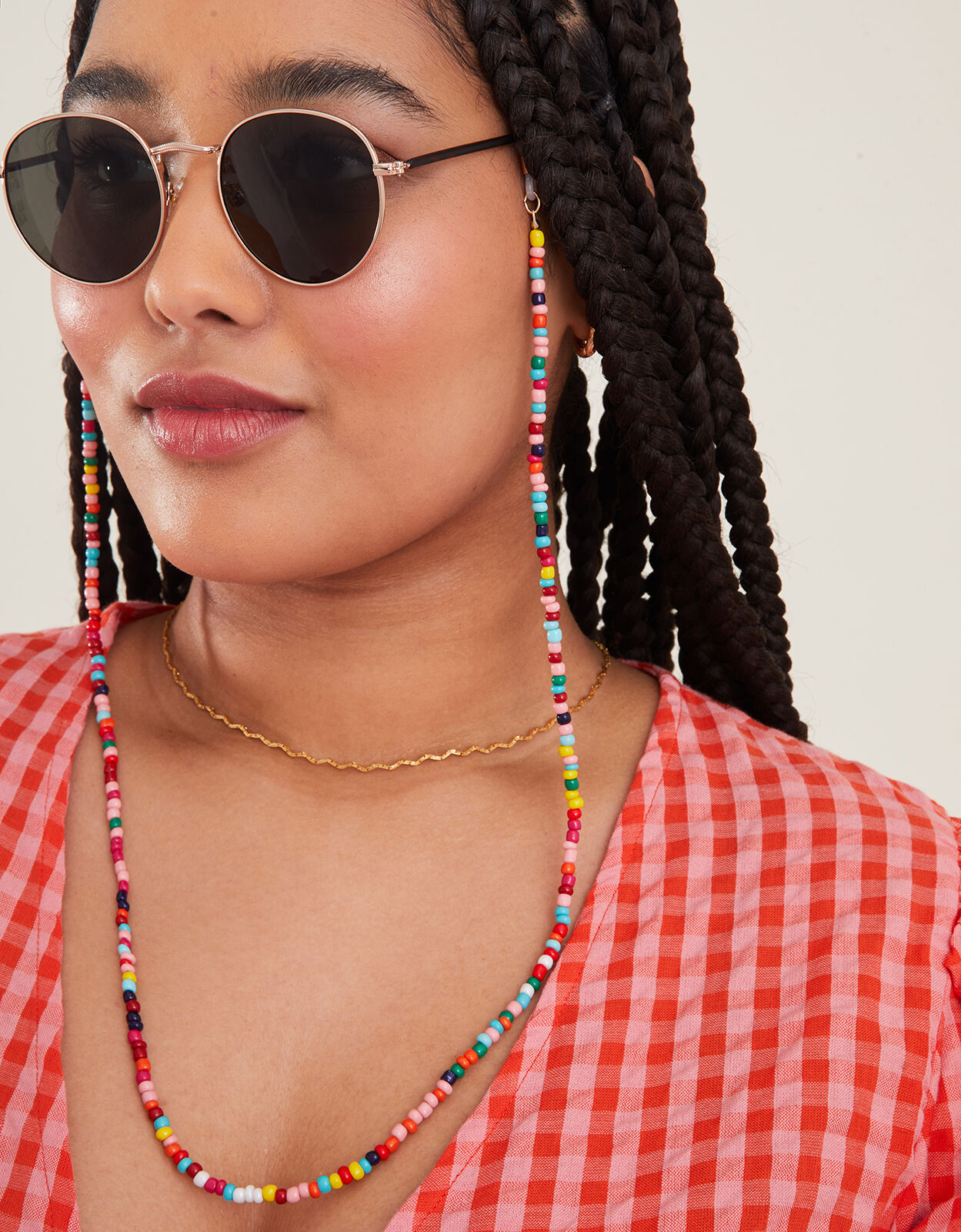 Sunglasses necklace sales