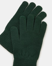 Stretch Touchscreen Gloves, Green (GREEN), large