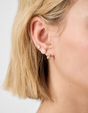 5-Pack Molten Pearl Earrings, , large