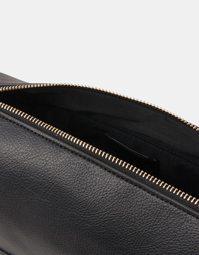 Plain Crossbody Bag, Black (BLACK), large