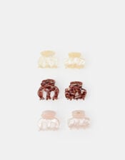 6-Pack Mini Marbled Claw Clips, , large