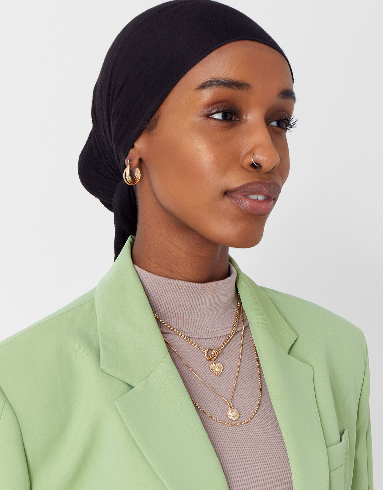 Stone cheap layered necklace