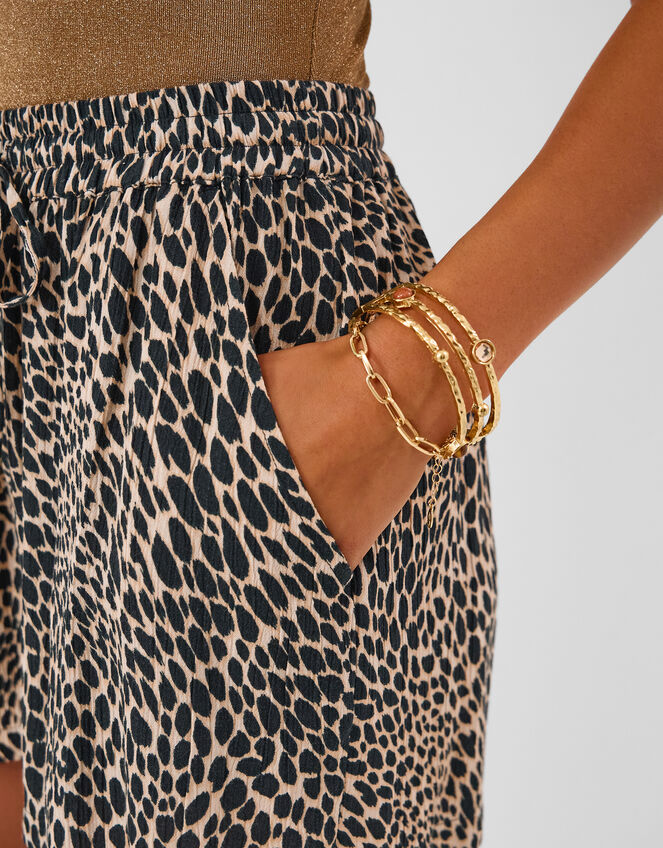 Leopard Print Shorts, Leopard (LEOPARD), large