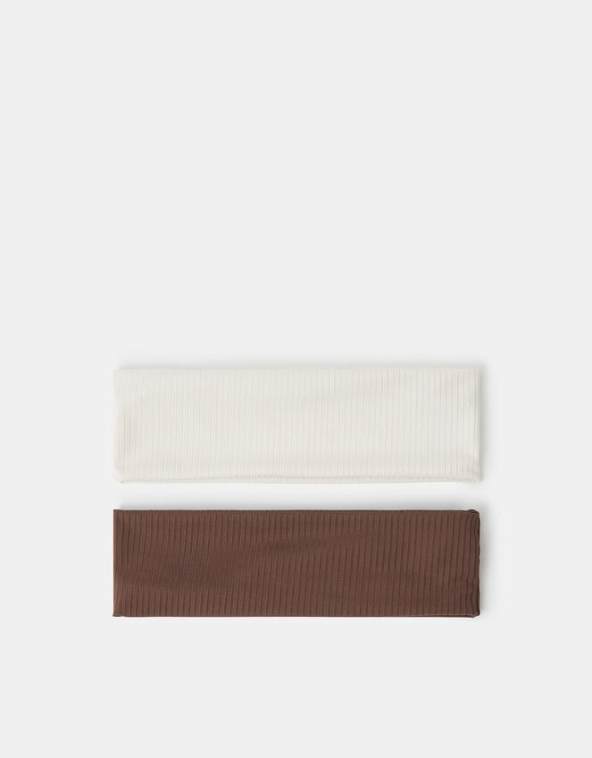 2-Pack Ribbed Bando Headbands, , large