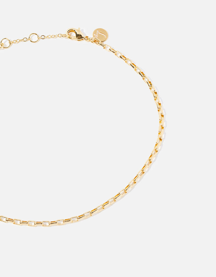 14ct GoldPlated Anklet Z for Accessorize Accessorize UK