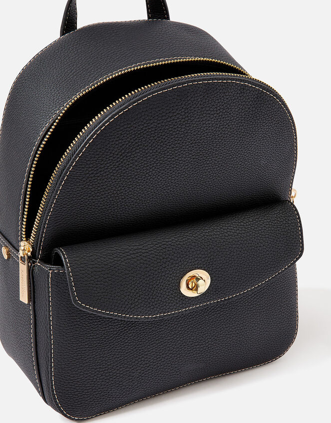 Mini Zip Around Backpack, Black (BLACK), large