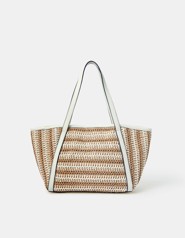 Mixed Weave Shoulder Bag, , large