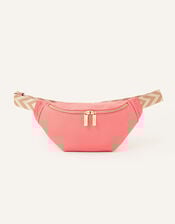 Large Zip Bum Bag, Orange (CORAL), large