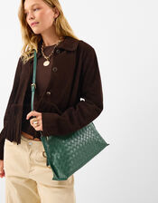 Woven Crossbody Bag, , large